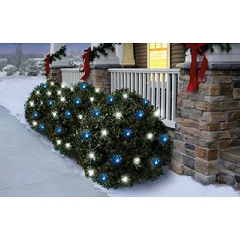 J Hofert Color-Changing Led Net Lights – 70-Bulb M5, 4 Ft X 4 Ft Decorative String Set 1