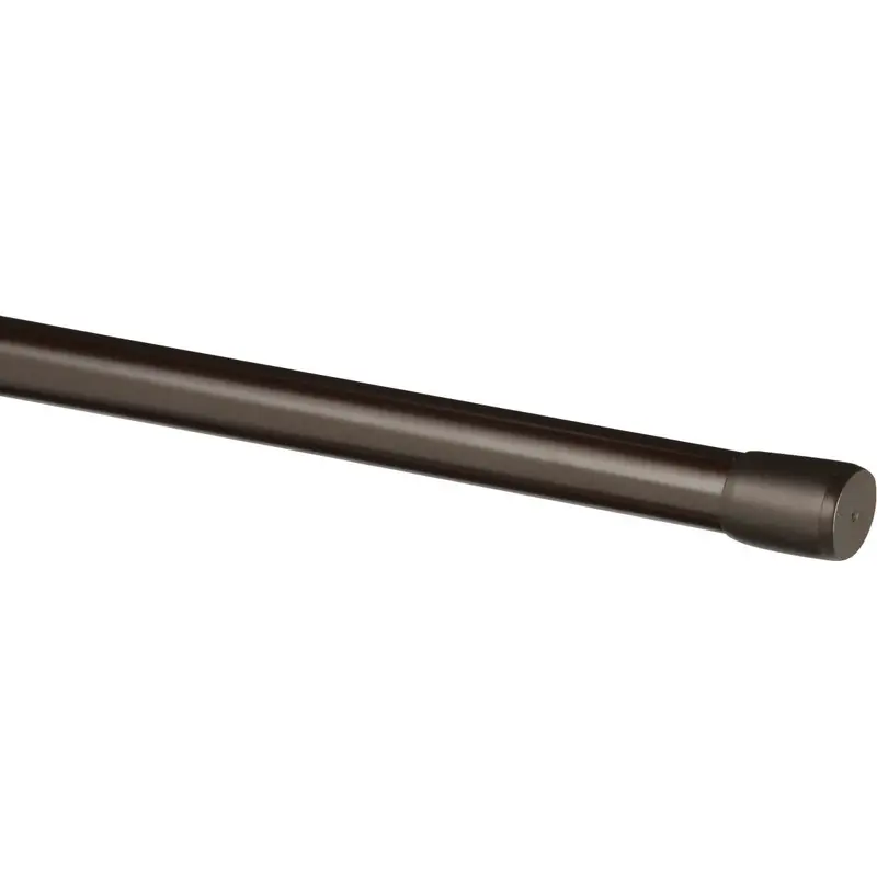 Kenney Carlisle Adjustable Tension Rod – 48"–75", 5/8" Diameter, Chocolate Finish 1