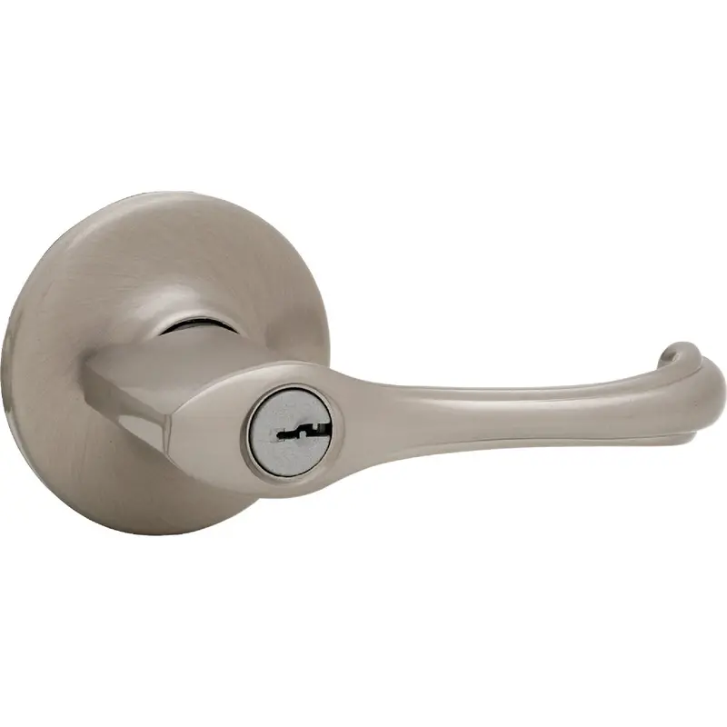 Kwikset Dorian Entry Lever Set – Satin Nickel Finish For Exterior Doors 1