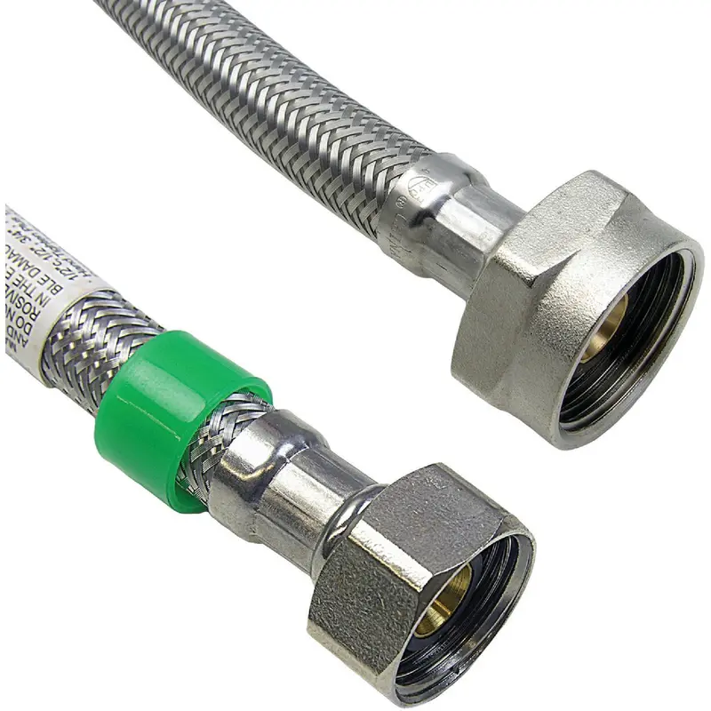 Lasco Braided Stainless Steel Toilet Supply Line – 1/2" Ips × 7/8" Bc, 20" Length 1