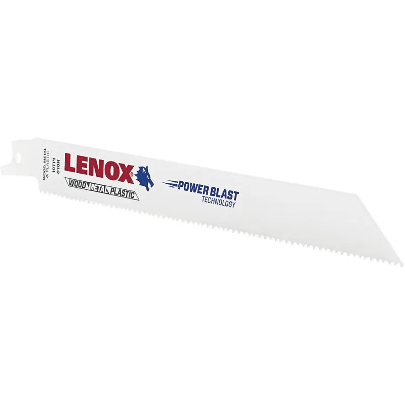 Lenox Reciprocating Saw Blades – 8" Wood/Metal Cutting Blades, 10 Tpi (5-Pack) 1