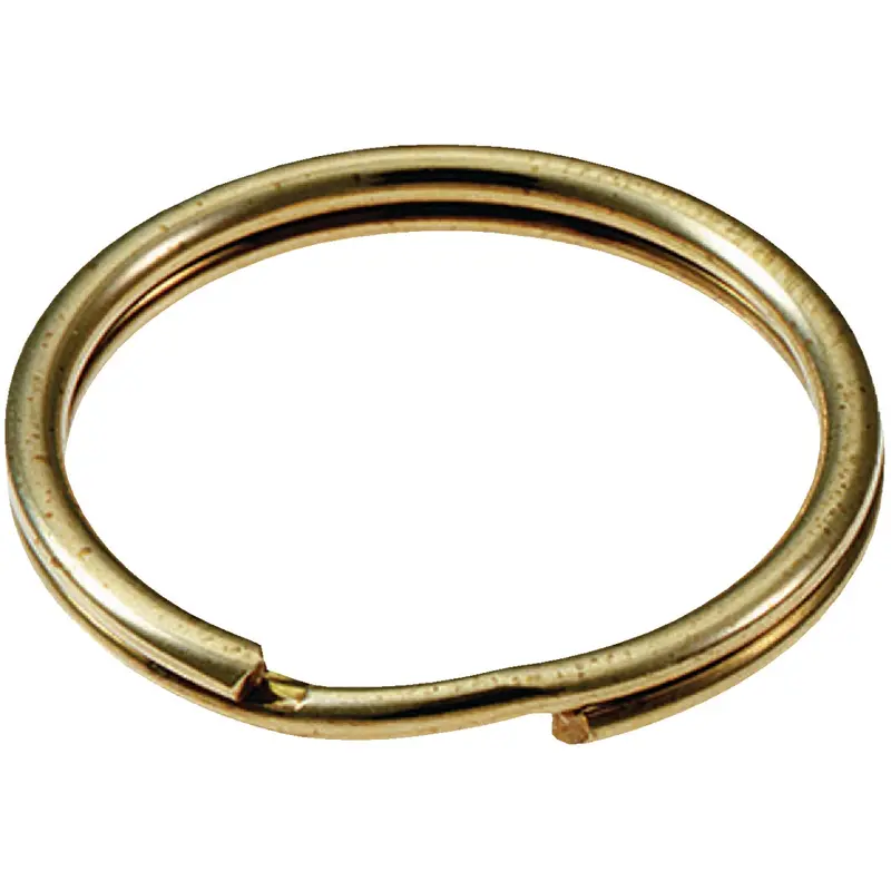 Lucky Line 1.5-Inch Brass-Plated Steel Key Ring – Heavy-Duty Organizer Accessory 1
