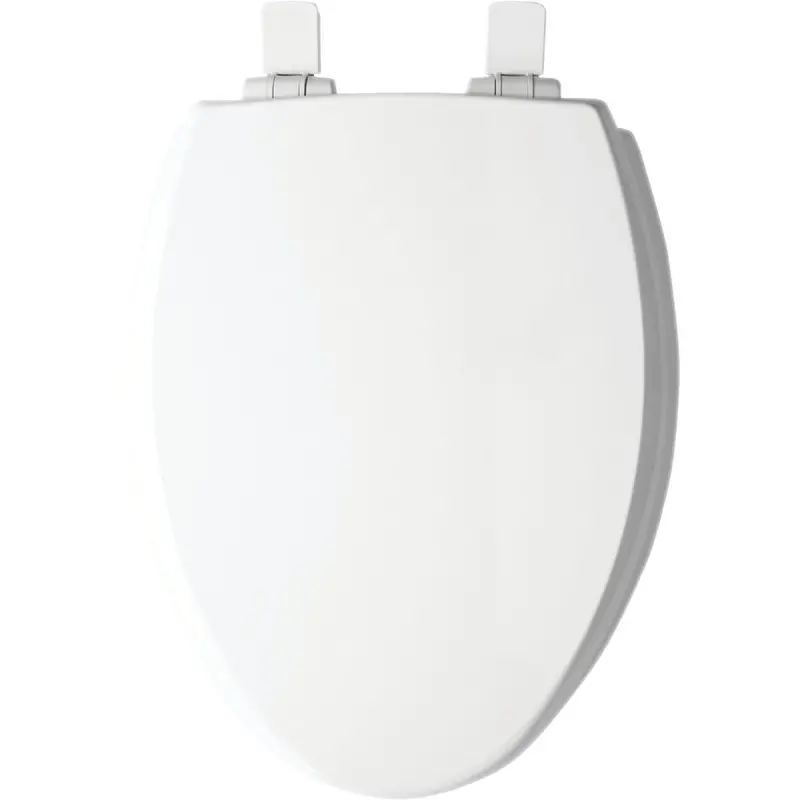 Mayfair Kendall Elongated Toilet Seat – Whisperclose Lid, White Enameled Wood 1