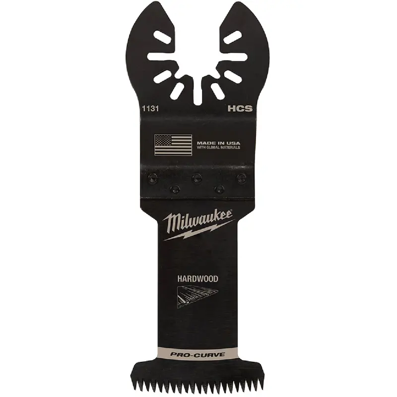 Milwaukee Open-Lok Oscillating Blade – 1-3/8" Hcs Japanese Tooth, Hardwood-Cut Pro-Curve 1