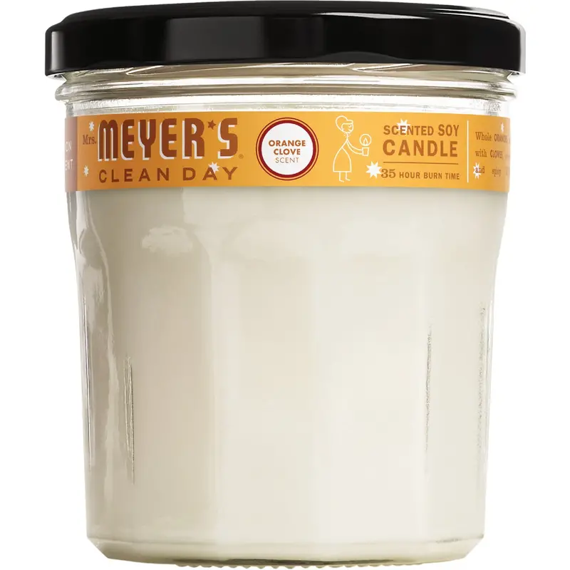 Mrs. Meyer’S Clean Day Orange Clove Candle – 7.2 Oz. Soy-Blend Jar With Natural Fragrance 1