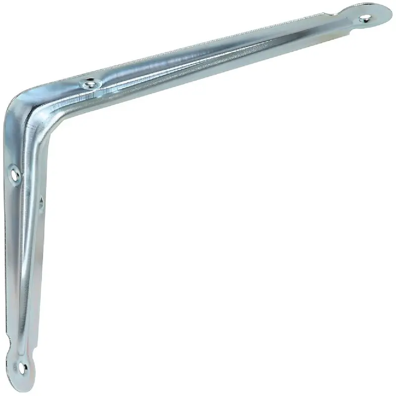 National 110 Zinc-Plated Steel Shelf Bracket – 6-Inch Diameter × 8-Inch Height 1