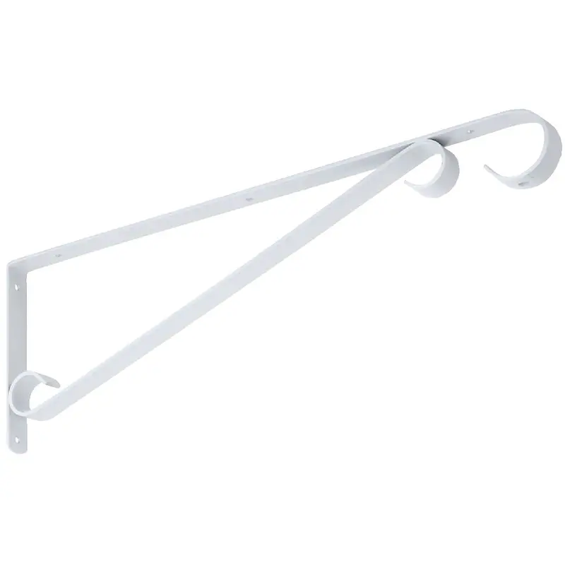 National 15-Inch White Steel Hanging Plant Bracket 1