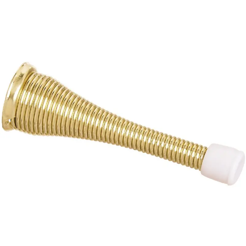 National Brass Broad Spring Door Stop — Adjustable Soft-Close Design 1