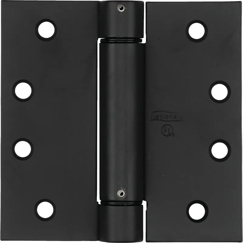 National Oil-Rubbed Bronze Square Spring Door Hinge – 4-Inch Size 1