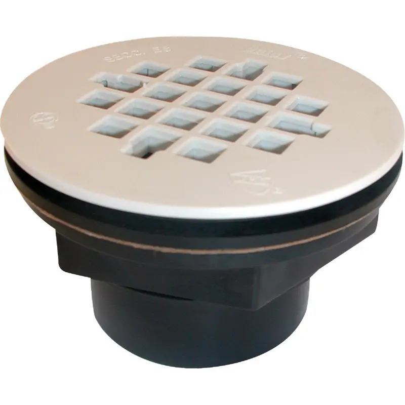 Oatey 2-Inch Abs Solvent-Weld Shower Drain With 4-1/4-Inch Plastic Strainer 1