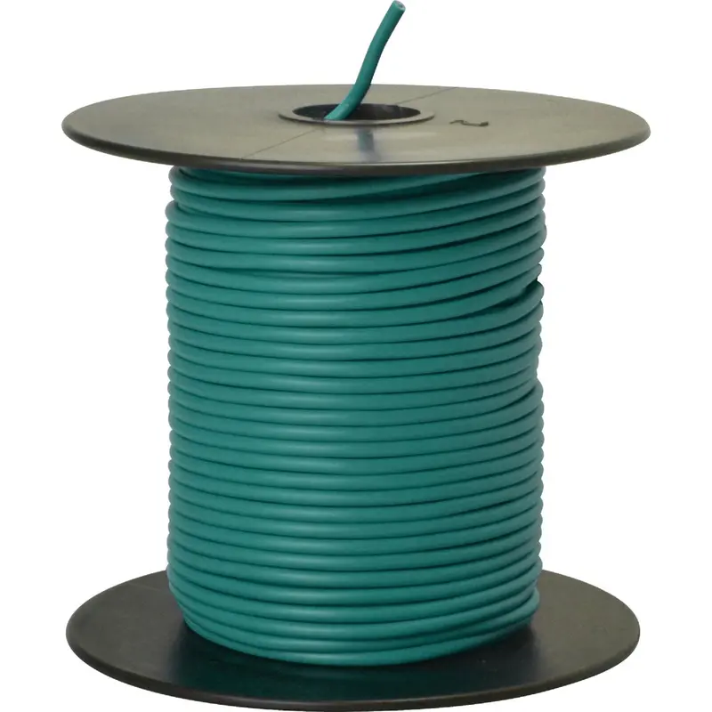 Road Power 100-Foot Green 18-Gauge Pvc-Coated Primary Electrical Wire 1