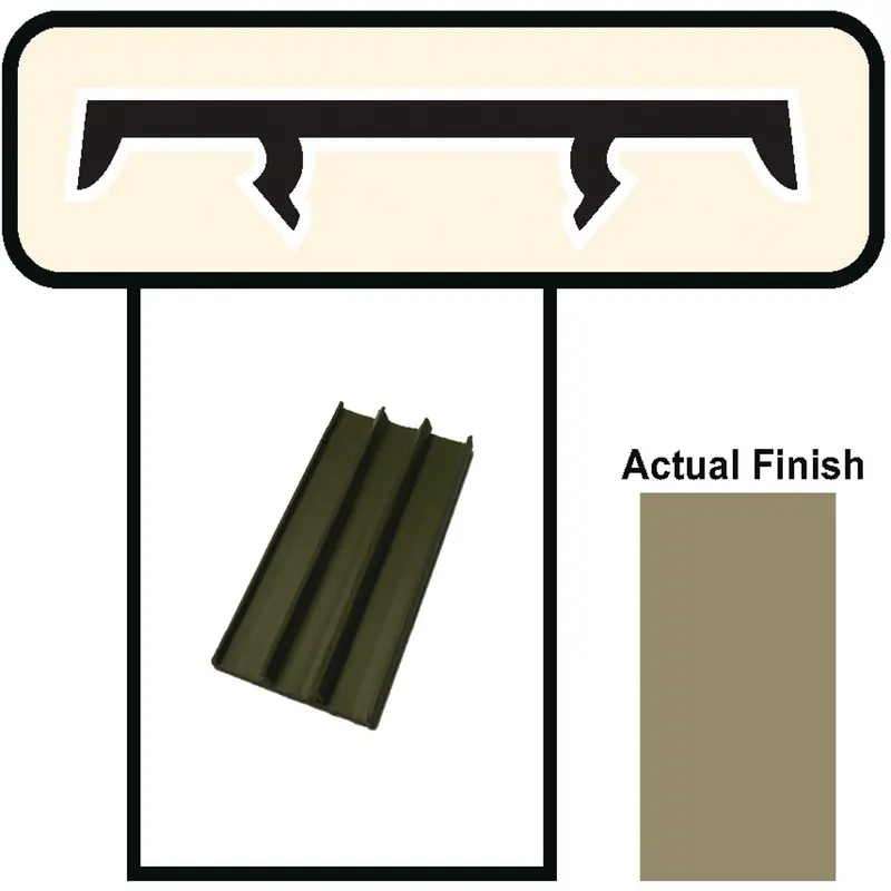 Screen-Tight Brown Vinyl Cap – 1.5-Inch Width X 8-Foot Length For Fence Posts 1