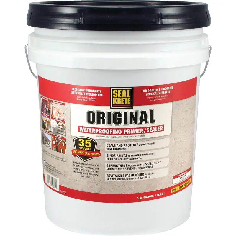 Seal-Krete Original Clear Bonding Sealer – 5-Gallon Concrete & Masonry Primer 1
