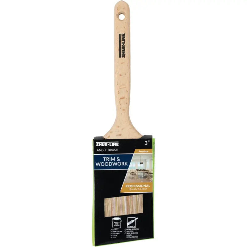 Shur-Line Shur-Flow Angle Paint Brush – 3 In. Width, Paint + Primer Ready 1
