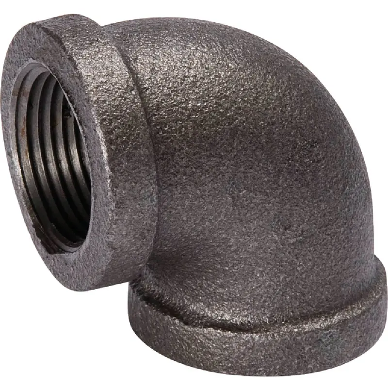 Southland 90° Malleable Iron Elbow, 1-1/2" Black Pipe Fitting 1