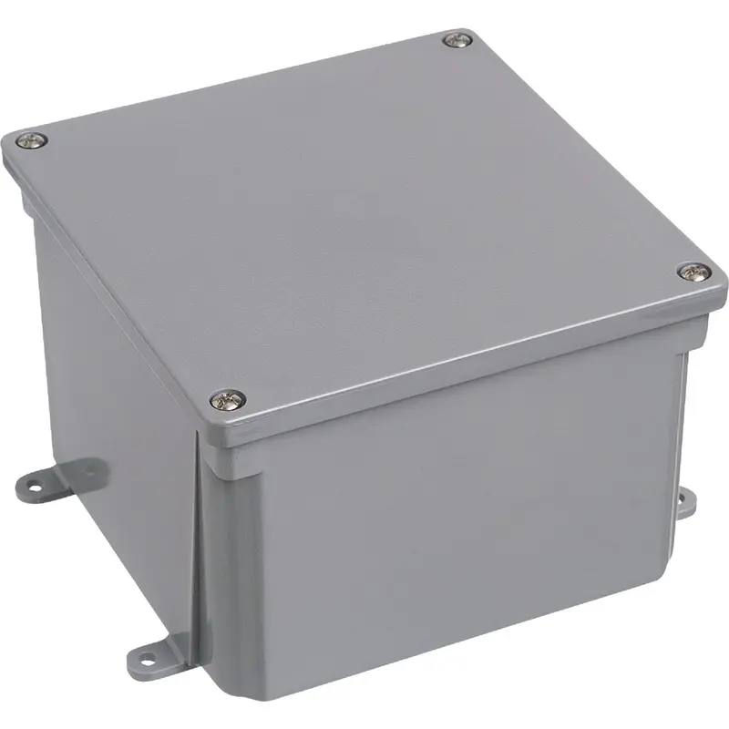 Steel City 6-Inch × 4-Inch Metallic Junction Box 1