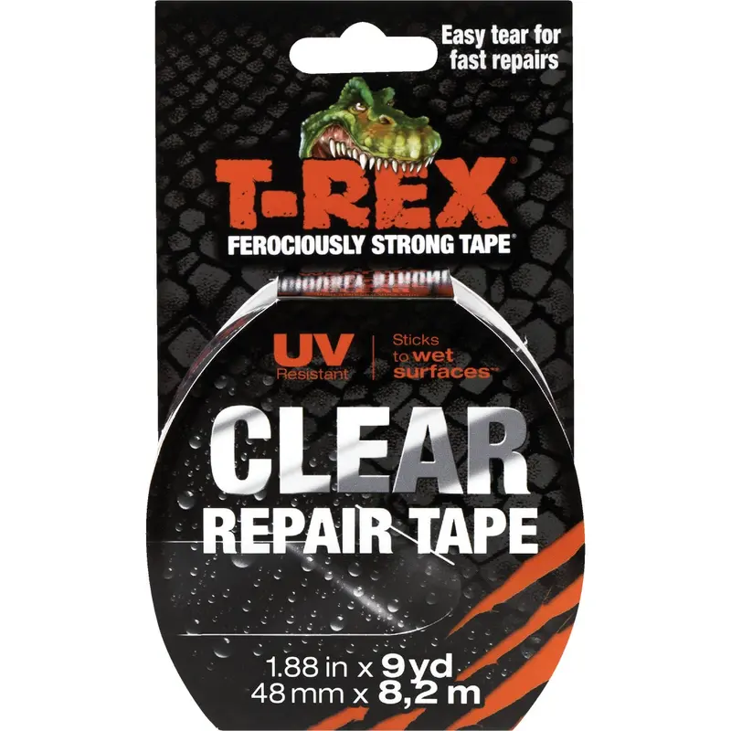 T-Rex Heavy-Duty Clear Repair Tape, 1.88" × 9 Yards 1