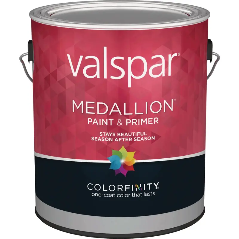 Valspar Medallion 100% Acrylic Exterior House Paint & Primer – Flat White, 1-Gallon 1