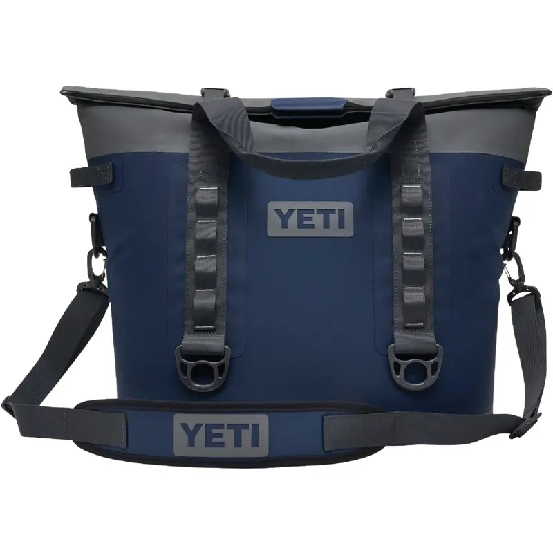Yeti Hopper M30 Soft-Sided Cooler – 20-Can Capacity, Navy Color 1