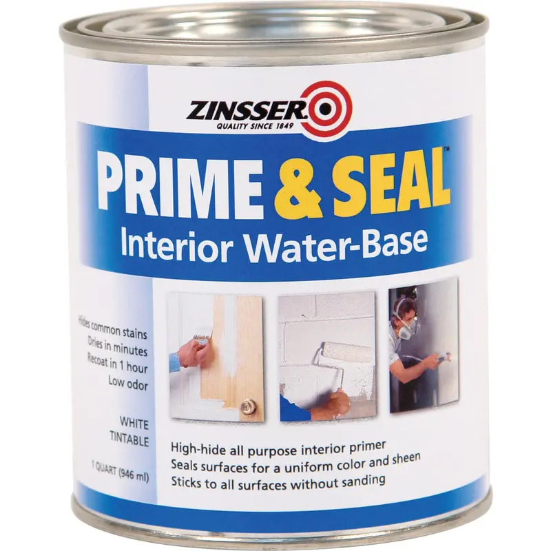 Zinsser Water-Based Interior Primer & Sealer – 1-Quart White 1